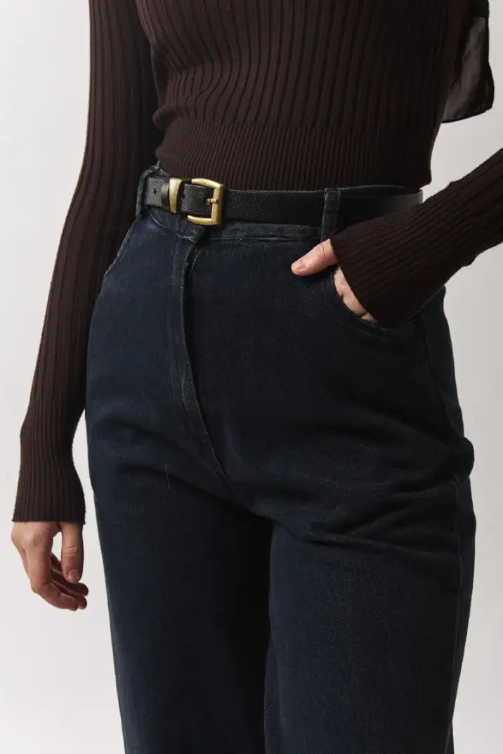 Antik Tokalı Kemer Siyah